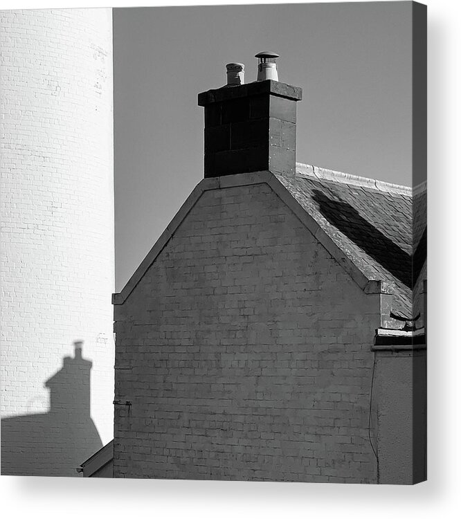 Chimney Acrylic Print featuring the photograph Chimney Shadow by Dave Bowman