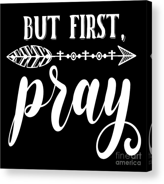 Christian Acrylic Print featuring the digital art Christian Typography A2 by Jean Plout
