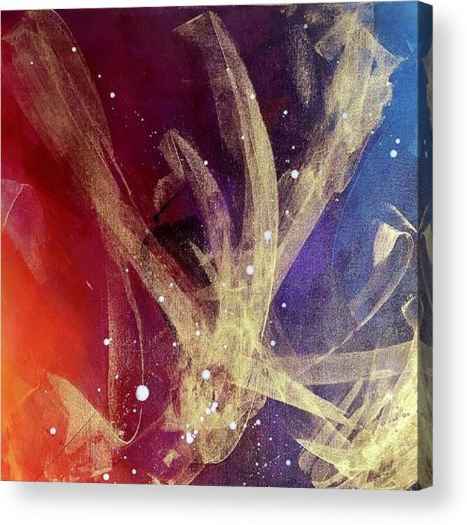 Abstract Acrylic Print featuring the painting Clear Skies by Eric Fischer