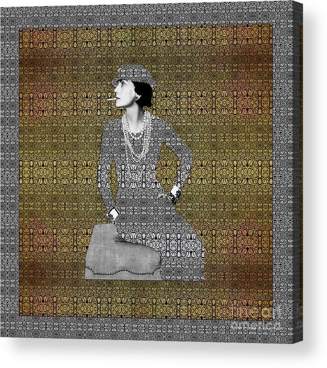Coco Chanel Acrylic Print by Diego Taborda - Pixels