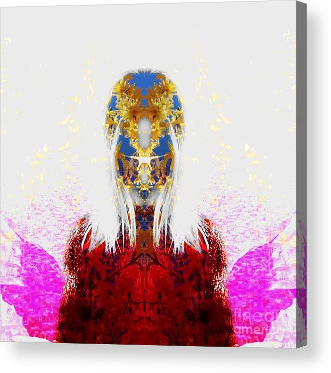 Digital Acrylic Print featuring the photograph Conqueror of Worlds by Alexandra Vusir