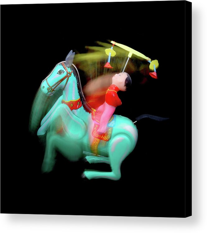 Toy Acrylic Print featuring the photograph Circus Acrobat Windup Toy by Jim Hughes