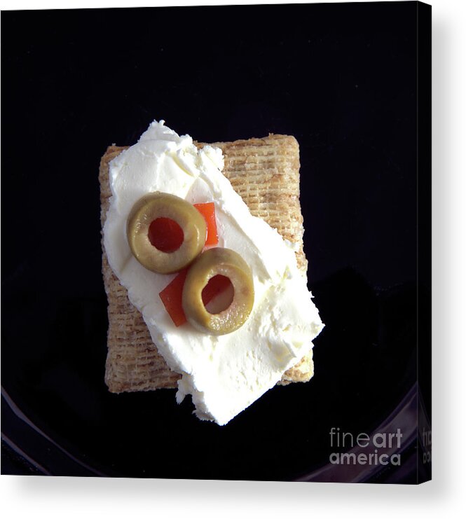 Cream Cheese Acrylic Print featuring the photograph Cream Cheese Snack by Kae Cheatham