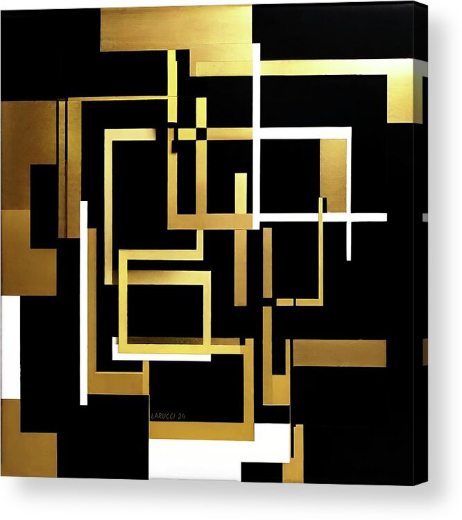 Art Acrylic Print featuring the digital art Cube - No.17 by Fred Larucci