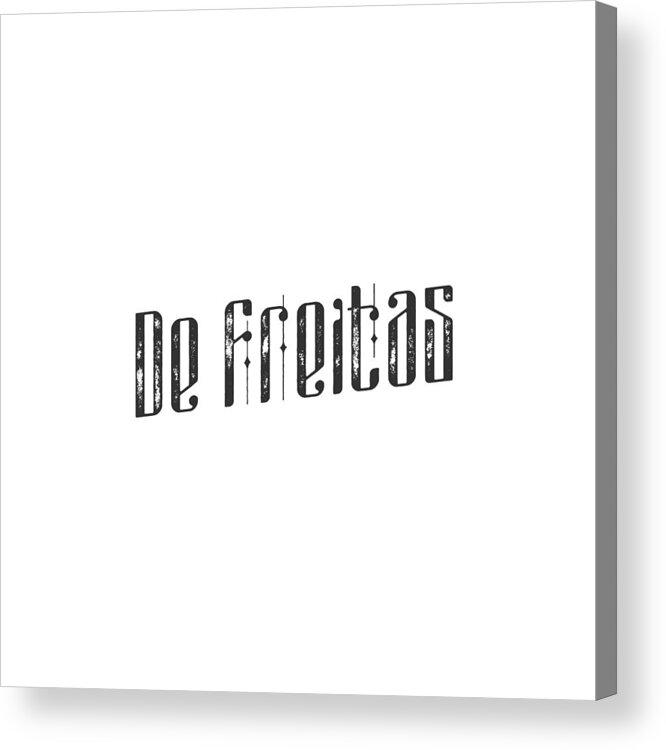 De Freitas Acrylic Print featuring the digital art De Freitas by TintoDesigns