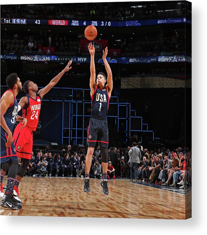 Devin Booker Acrylic Print featuring the photograph Devin Booker by Nathaniel S. Butler