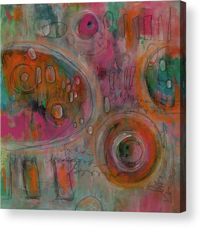 Mixed-media Painting Acrylic Print featuring the painting DooWap by Chris Burton