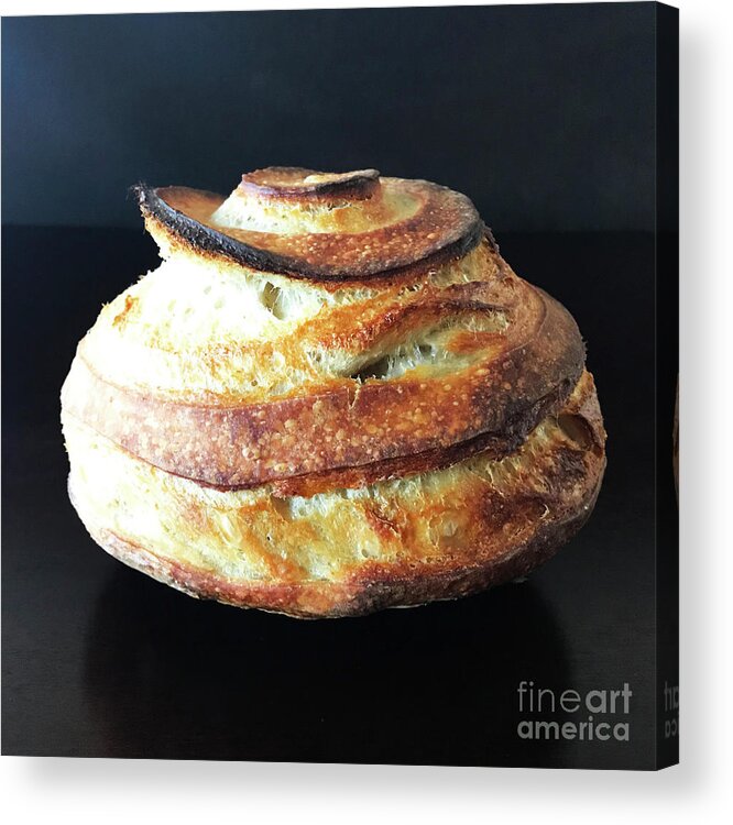  Acrylic Print featuring the photograph Dramatic Spiral Sourdough Quartet 7 by Amy E Fraser