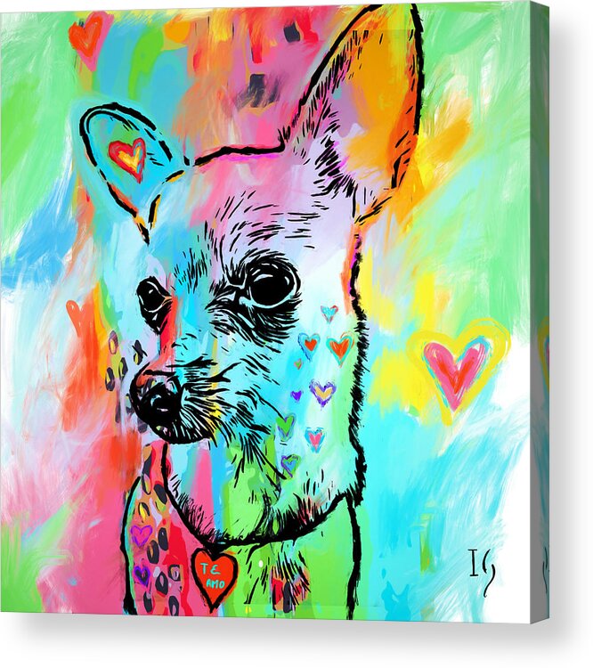 Love Paintings Acrylic Print featuring the painting Eli by Ivan Guaderrama