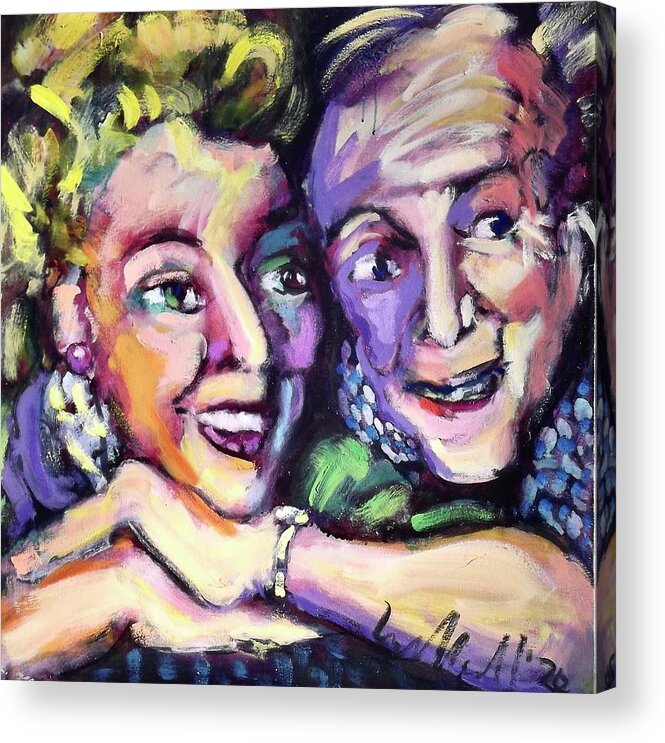 Painting Acrylic Print featuring the painting Ethel and Fred by Les Leffingwell