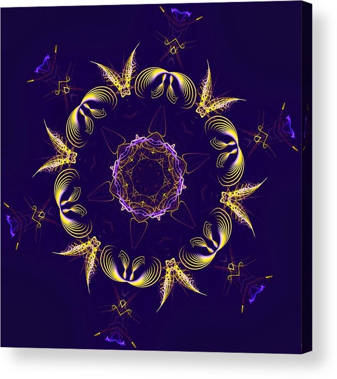 Round Acrylic Print featuring the photograph Evangeline's Promise by Judy Kennedy