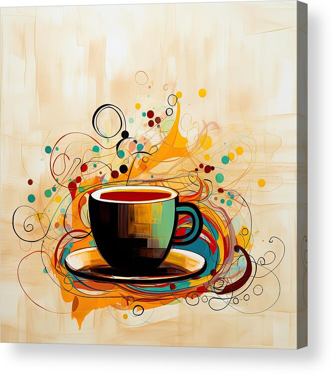 Coffee Acrylic Print featuring the digital art Every Cup Matters by Lourry Legarde