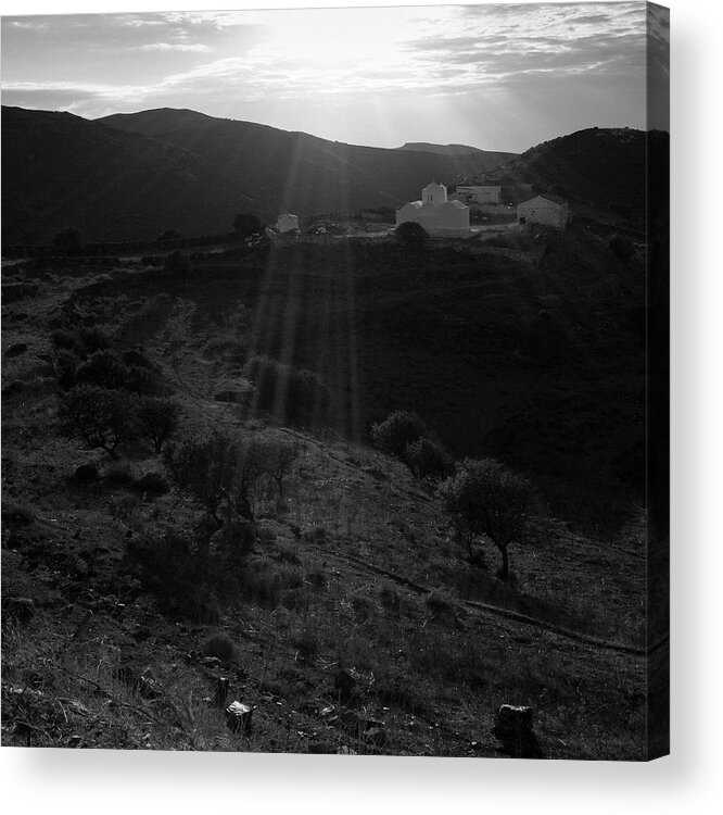 Kythnos Acrylic Print featuring the photograph Faith and heat by Ioannis Konstas