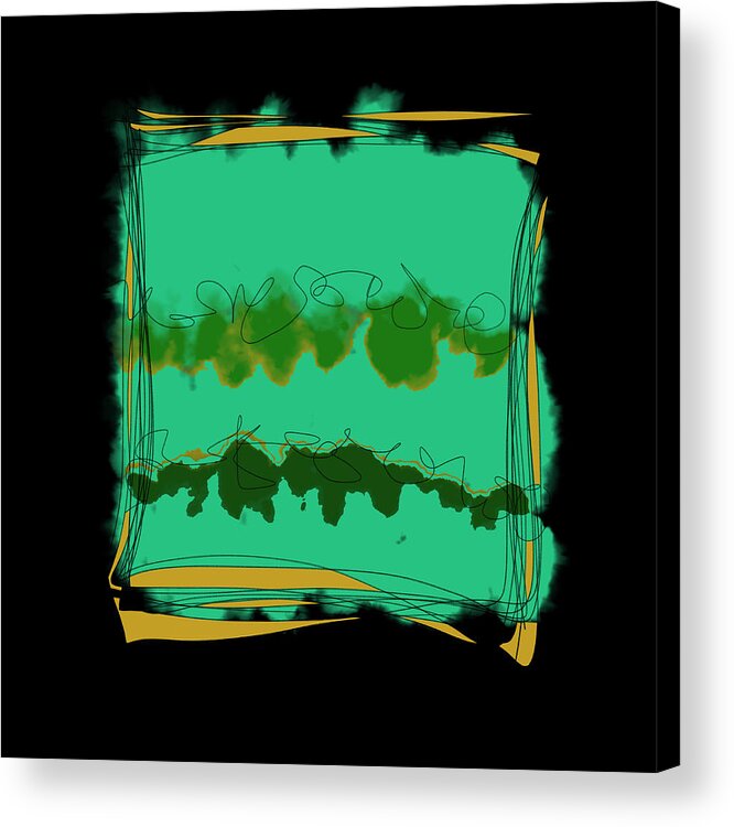  Acrylic Print featuring the digital art Falling into place by Amber Lasche