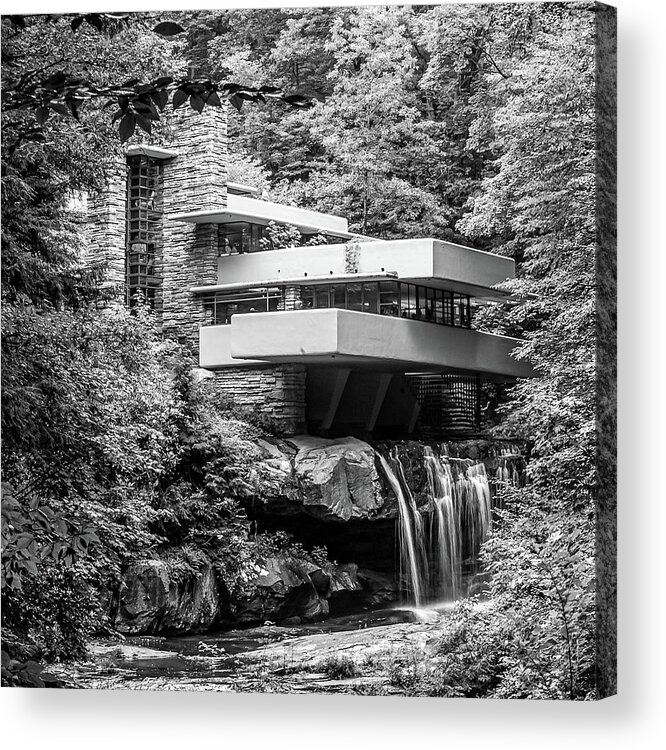 Building Acrylic Print featuring the photograph Falling Waters by Louis Dallara