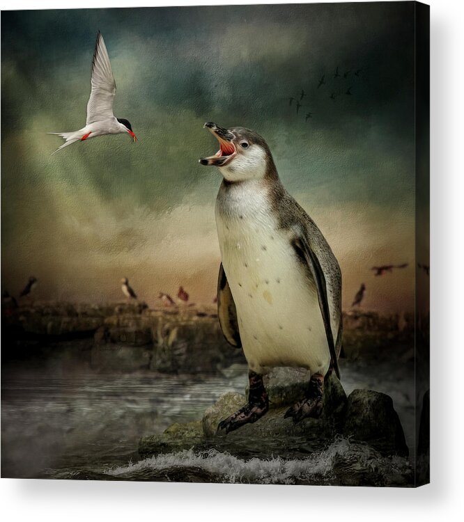 Indiana Acrylic Print featuring the digital art Feed Me Seymour by Maggy Pease