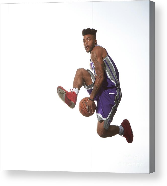 Nba Pro Basketball Acrylic Print featuring the photograph Frank Mason by Nathaniel S. Butler