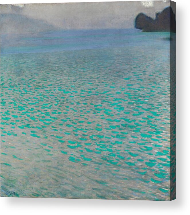 Attersee Acrylic Print featuring the painting Attersee by Gustav Klimt