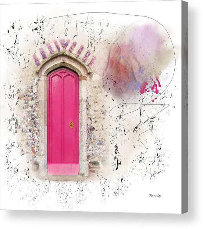 Door Acrylic Print featuring the mixed media Heaven's Door by Moira Law