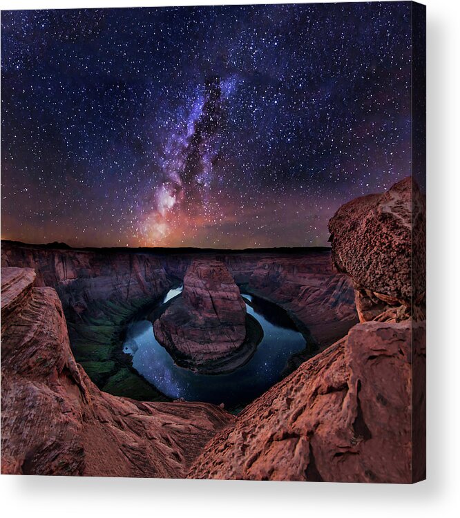 Milky Way Acrylic Print featuring the photograph Horseshoe Universe by American Landscapes