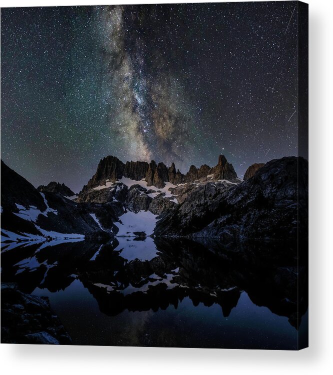 Landscape Acrylic Print featuring the photograph Iceberg Lake Night Sky by Romeo Victor