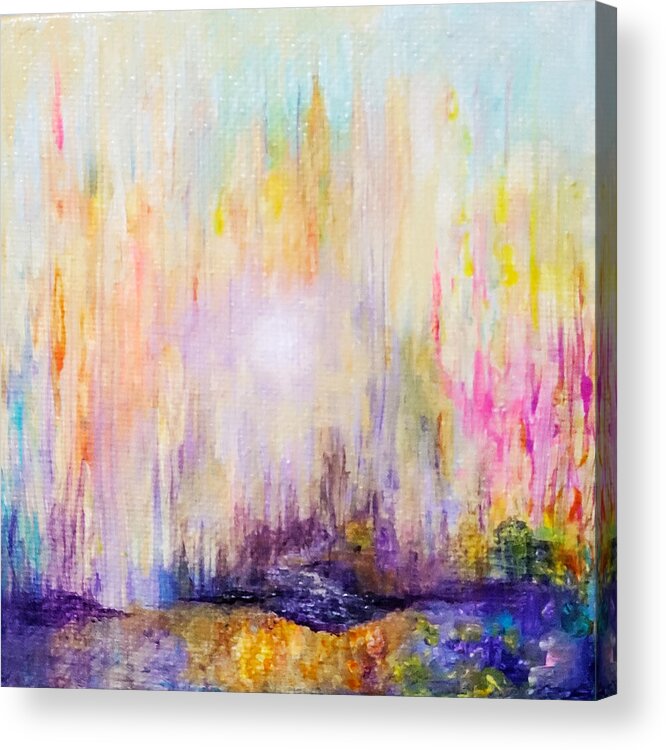 Abstract Acrylic Print featuring the painting Island by Christine Bolden