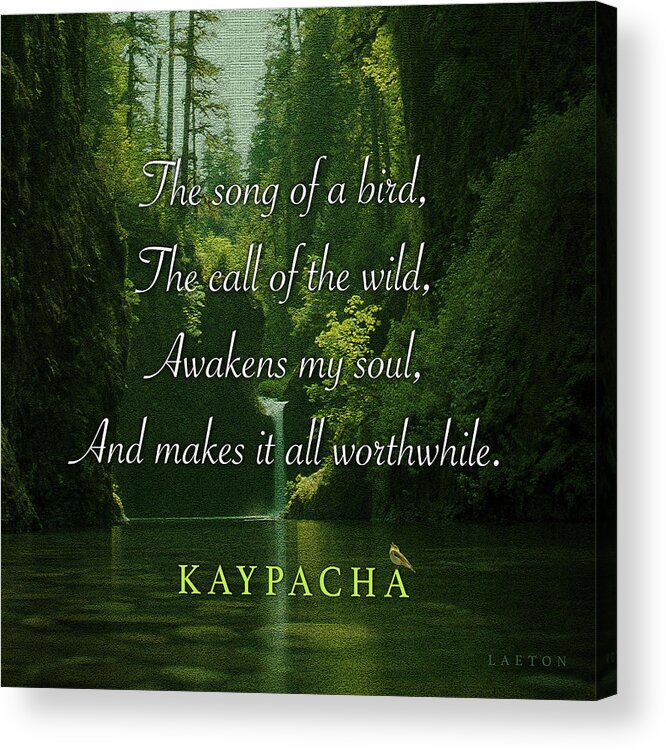  Acrylic Print featuring the digital art Kaypacha - February 24, 2021 by Richard Laeton