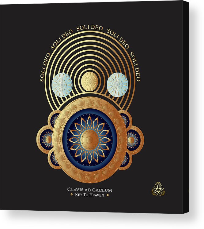 Mandala Acrylic Print featuring the digital art Kuklos No 4330 by Alan Bennington
