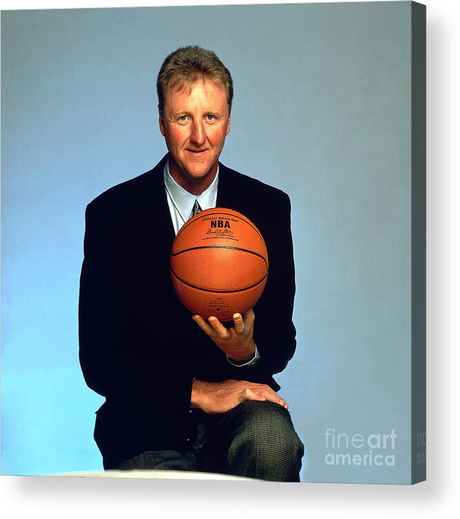Nba Pro Basketball Acrylic Print featuring the photograph Larry Bird by Will Hart