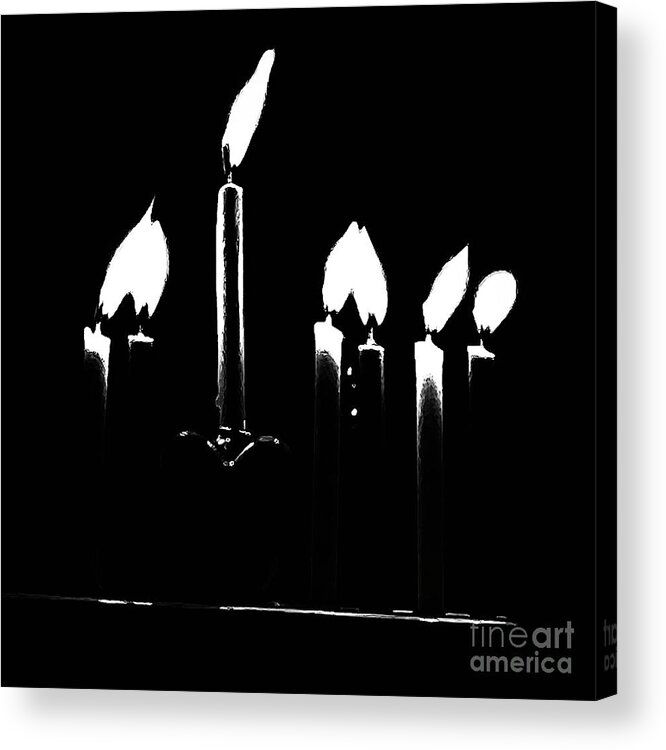 Black And White Acrylic Print featuring the photograph Let Us Pray by Eileen Gayle