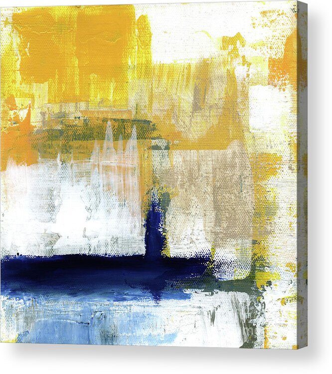 Abstract Acrylic Print featuring the painting Light Of Day 4 by Linda Woods