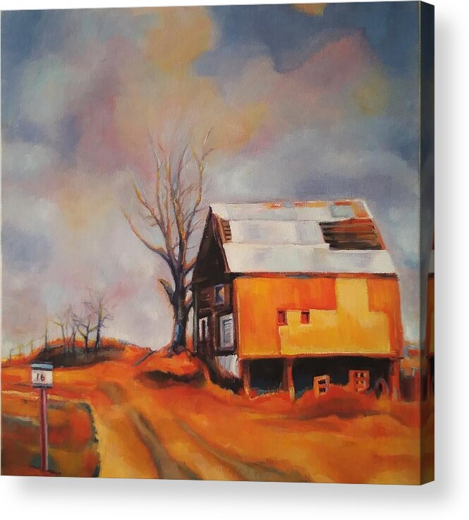 Farm Acrylic Print featuring the painting Like Coming Home by Jean Cormier