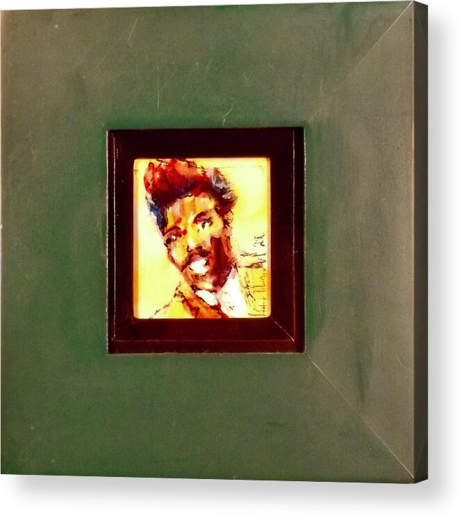 Painting Acrylic Print featuring the painting Lil Richard by Les Leffingwell