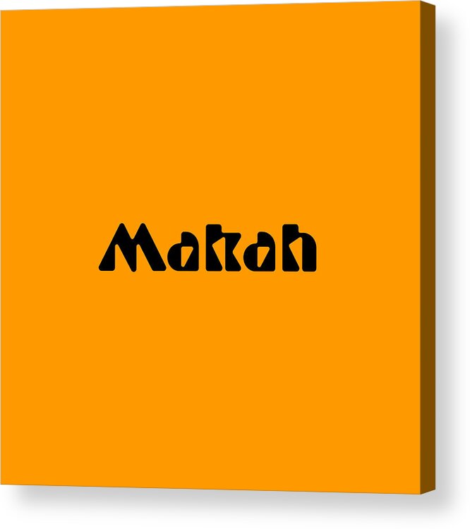 Makah Acrylic Print featuring the digital art Makah #Makah by TintoDesigns