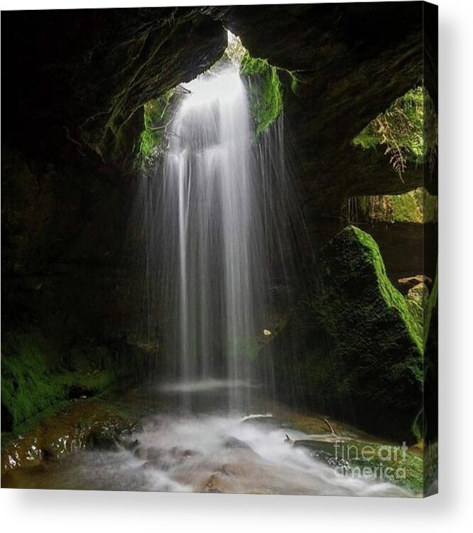 Water Acrylic Print featuring the photograph Meghalaya old shower by Depika Ralte