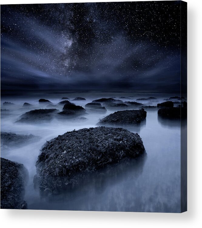 Night Acrylic Print featuring the photograph Midnight Blues by Jorge Maia
