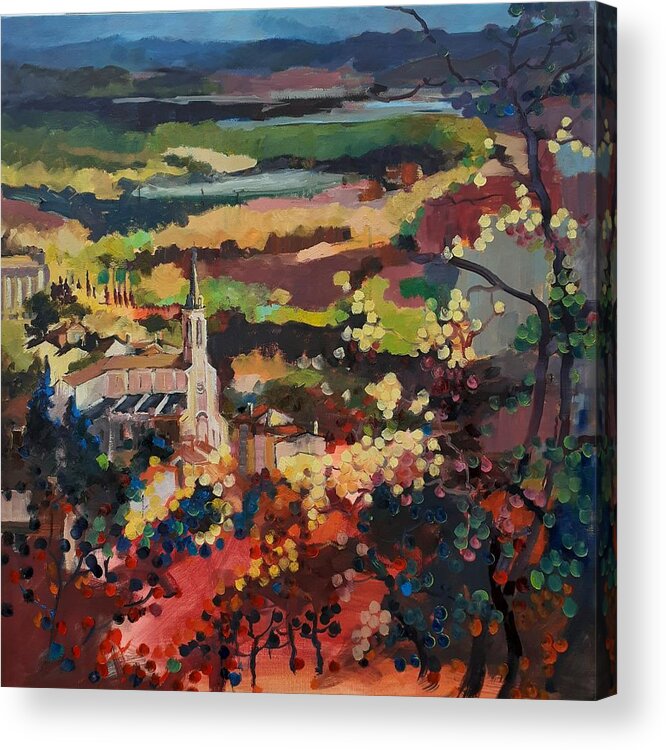  Acrylic Print featuring the painting Moissac by Kim PARDON