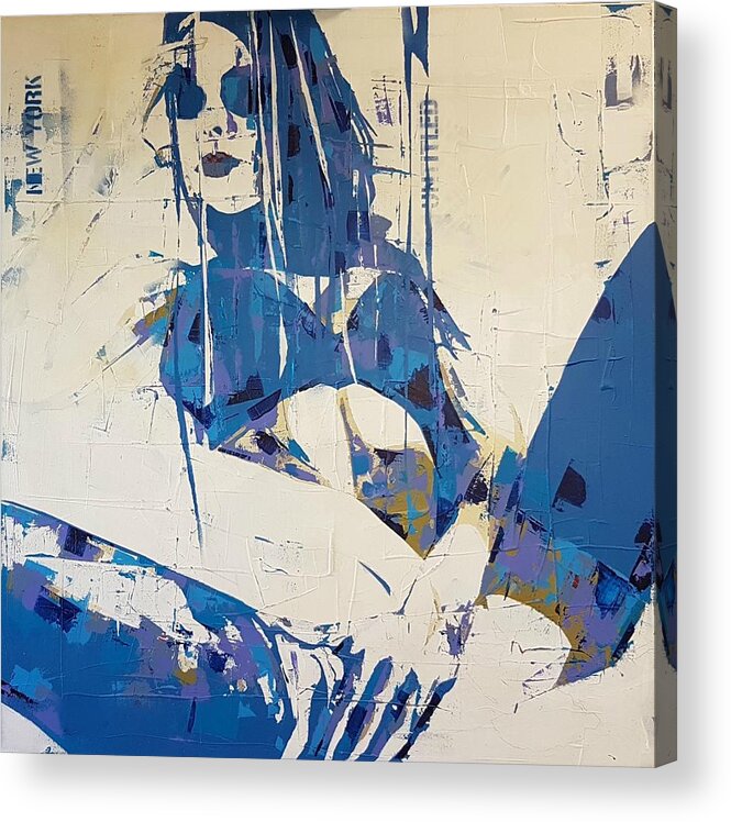 Women Acrylic Print featuring the painting New York New York So Good They Named It Twice by Paul Lovering