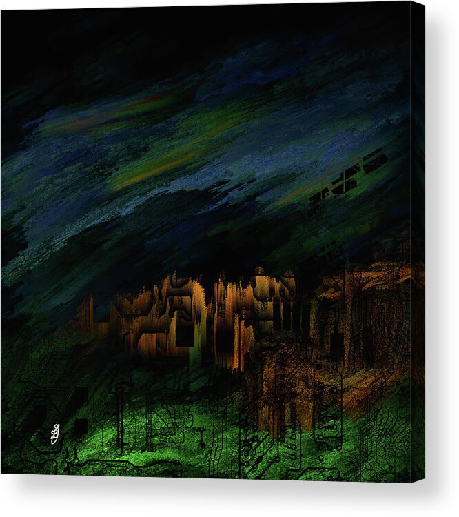 Night Acrylic Print featuring the digital art Night #k0 by Leif Sohlman