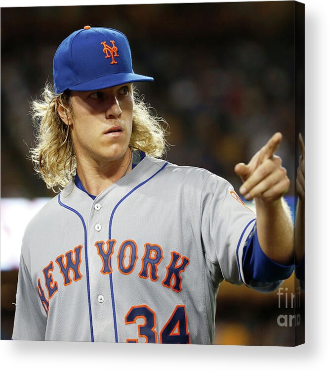 Game Two Acrylic Print featuring the photograph Noah Syndergaard by Sean M. Haffey