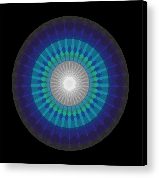  Acrylic Print featuring the digital art D--4 33d by Primary Design Co