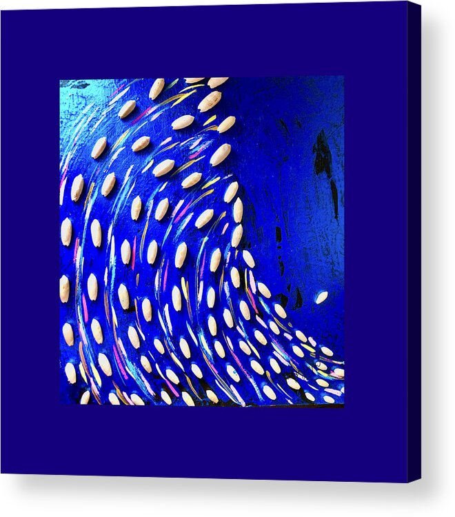 Coquillage Acrylic Print featuring the painting Ocean de Coquillages by Medge Jaspan
