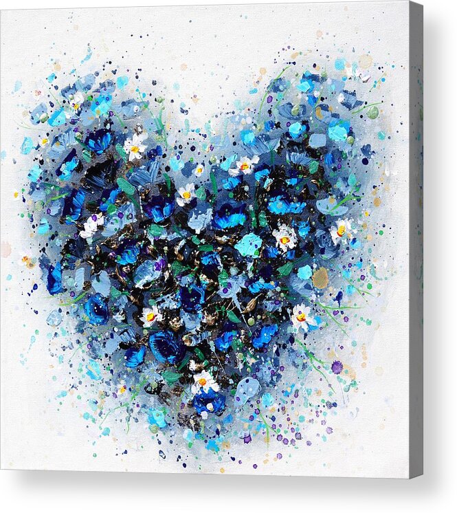 Heart Acrylic Print featuring the painting Ocean of Love by Amanda Dagg