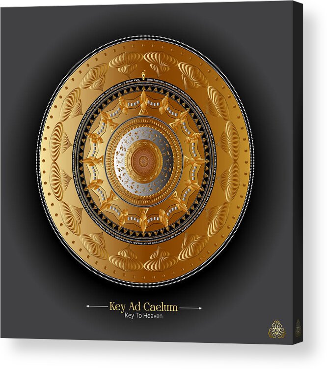 Mandala Graphic Acrylic Print featuring the digital art Ornativo Vero Circulus No 4266 by Alan Bennington