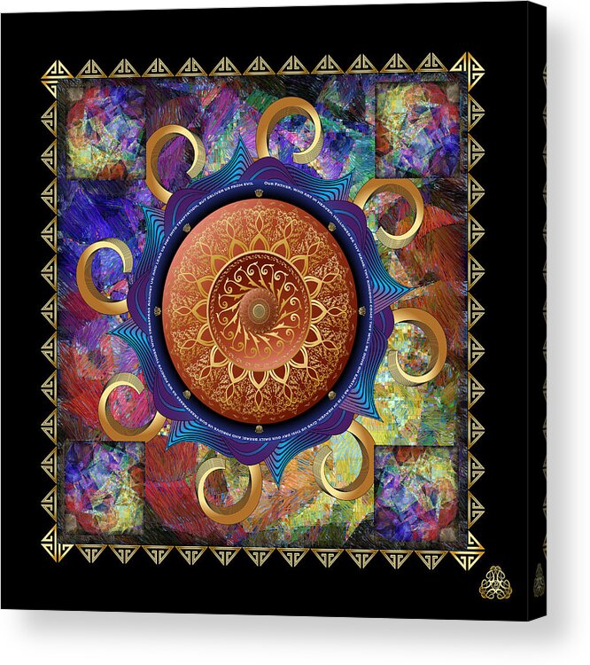 Mandala Graphic Acrylic Print featuring the digital art Ornativo Vero Circulus No 4292 by Alan Bennington