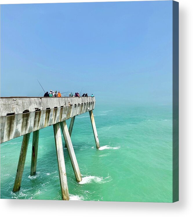  Acrylic Print featuring the photograph Pacifca Pier-square crop by Julie Gebhardt