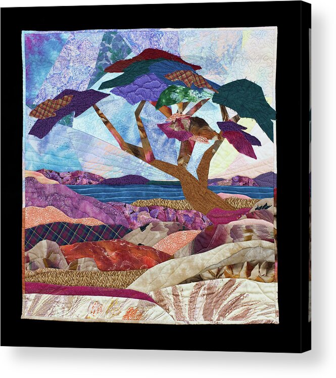Pacific Acrylic Print featuring the mixed media Pacific Beach by Vivian Aumond