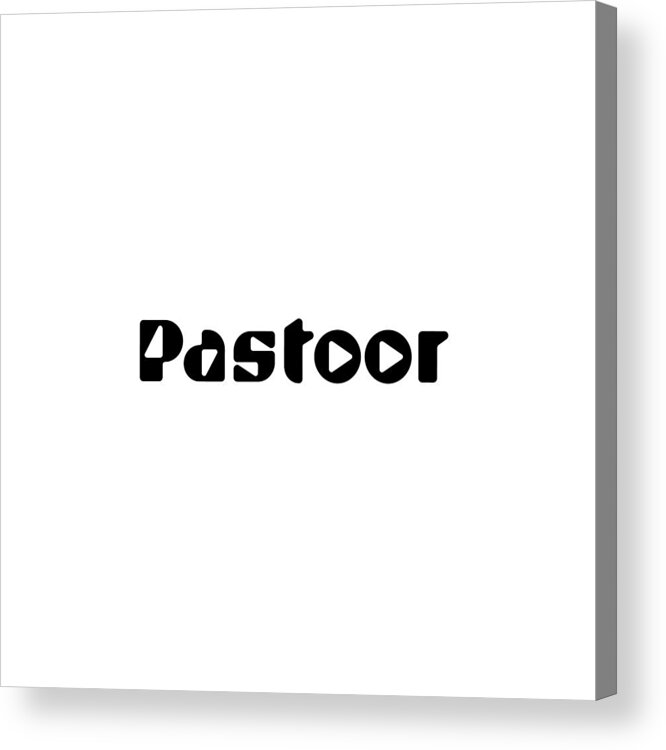 Pastoor Acrylic Print featuring the digital art Pastoor by TintoDesigns