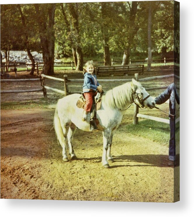 Child Acrylic Print featuring the photograph Pony Ride by Dressage Design