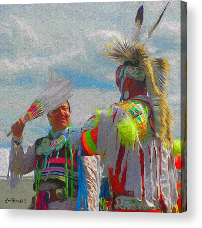 Native American Acrylic Print featuring the photograph Pow Wow Blessings by Carol Randall